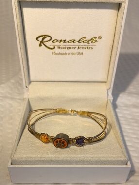 Ronaldo Designer Jewelry Puppy Loved Mixed Metal, Sterling Silver Bracelet